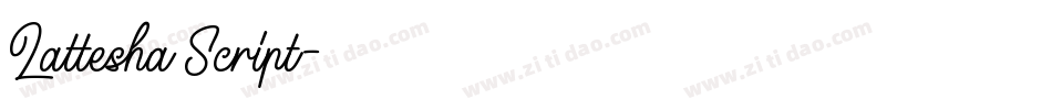 Lattesha Script字体转换